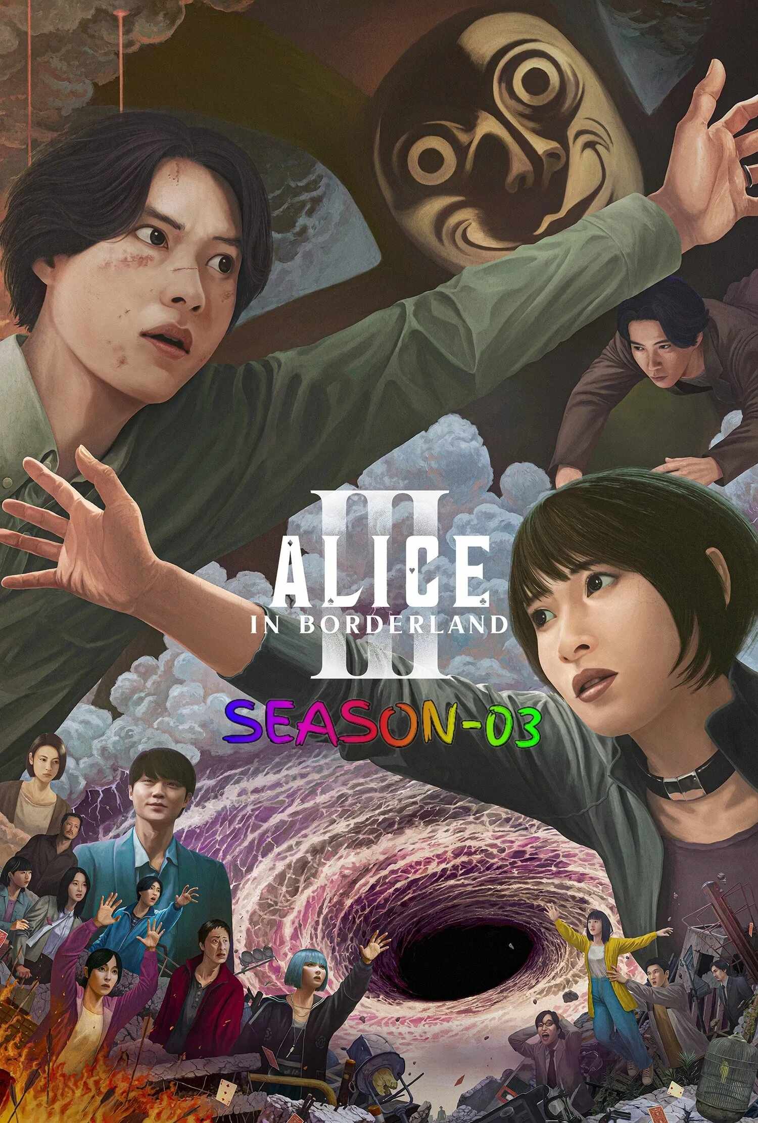 Alice in Borderland S03 (2025) (Hindi + English) Dual Audio Completed Web Series HEVC ESub