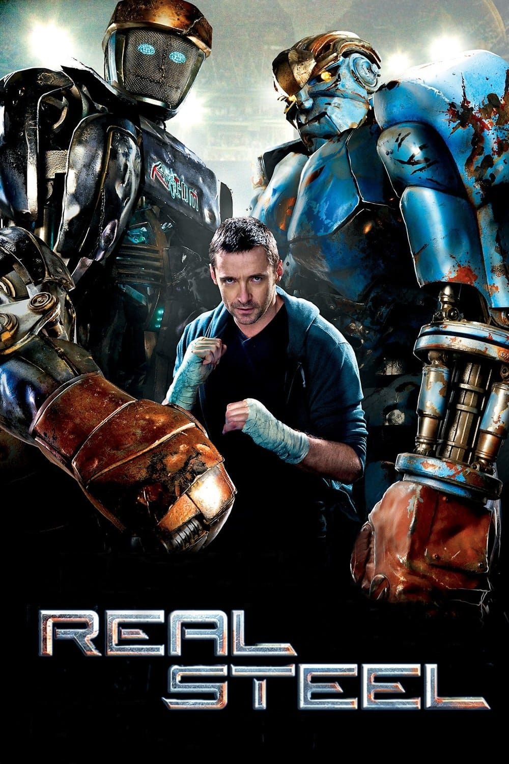Real Steel (2011) (Hindi + English) Dual Audio Hollywood Movie BluRay HD ESub
