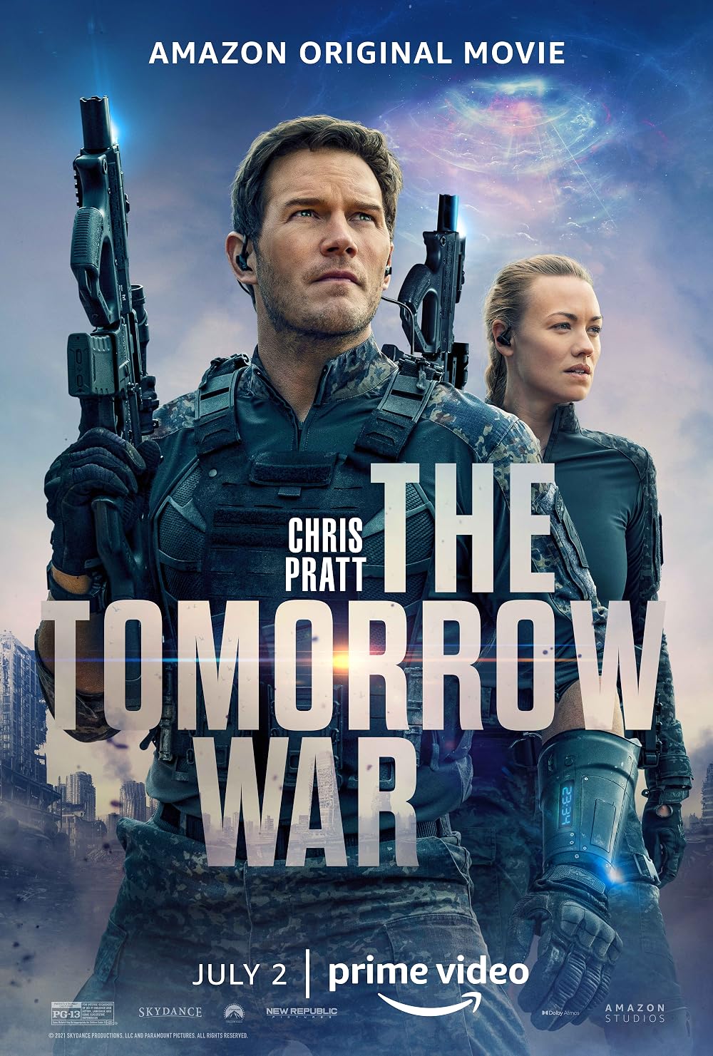 The Tomorrow War (2021) Hollywood Movie Multi Audio [Hindi ORG. + English + Tamil + Telugu] ESub